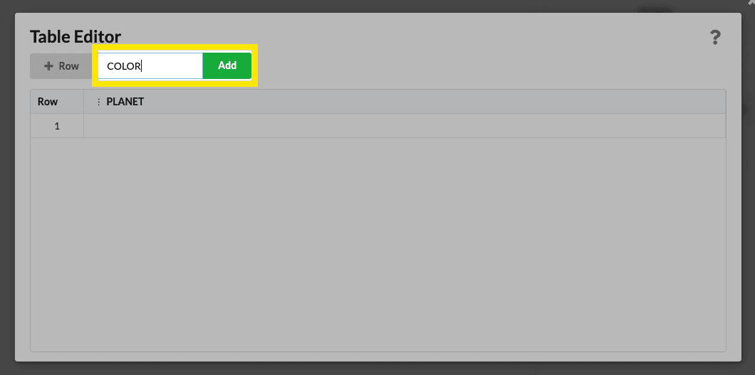 Dynamic Data (and color!) Using the Built-in Spreadsheet