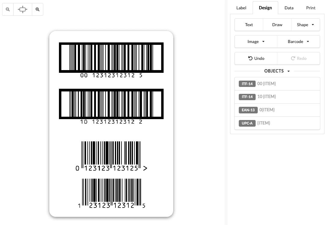 GTIN-14 Barcode Generator (ITF-14) and EAN and UPC Barcodes for Point of Sale.