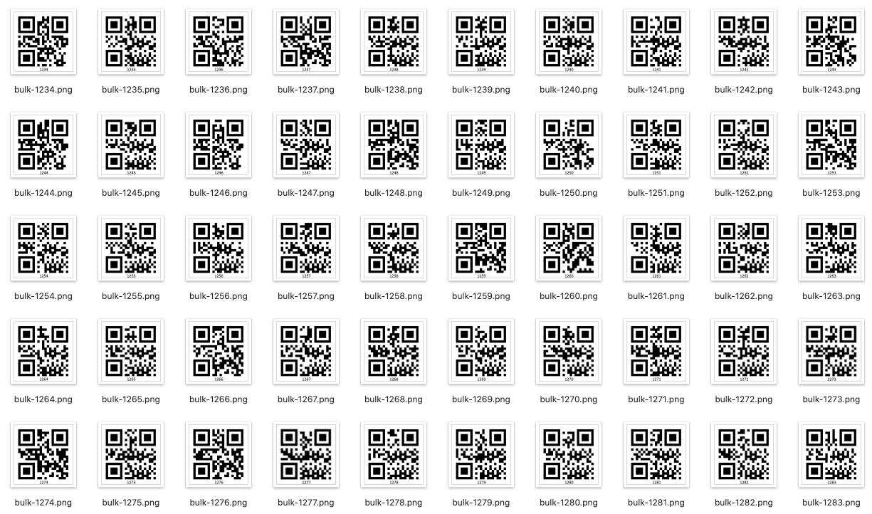 Bulk Barcode Generator for PNG/PDF Labels