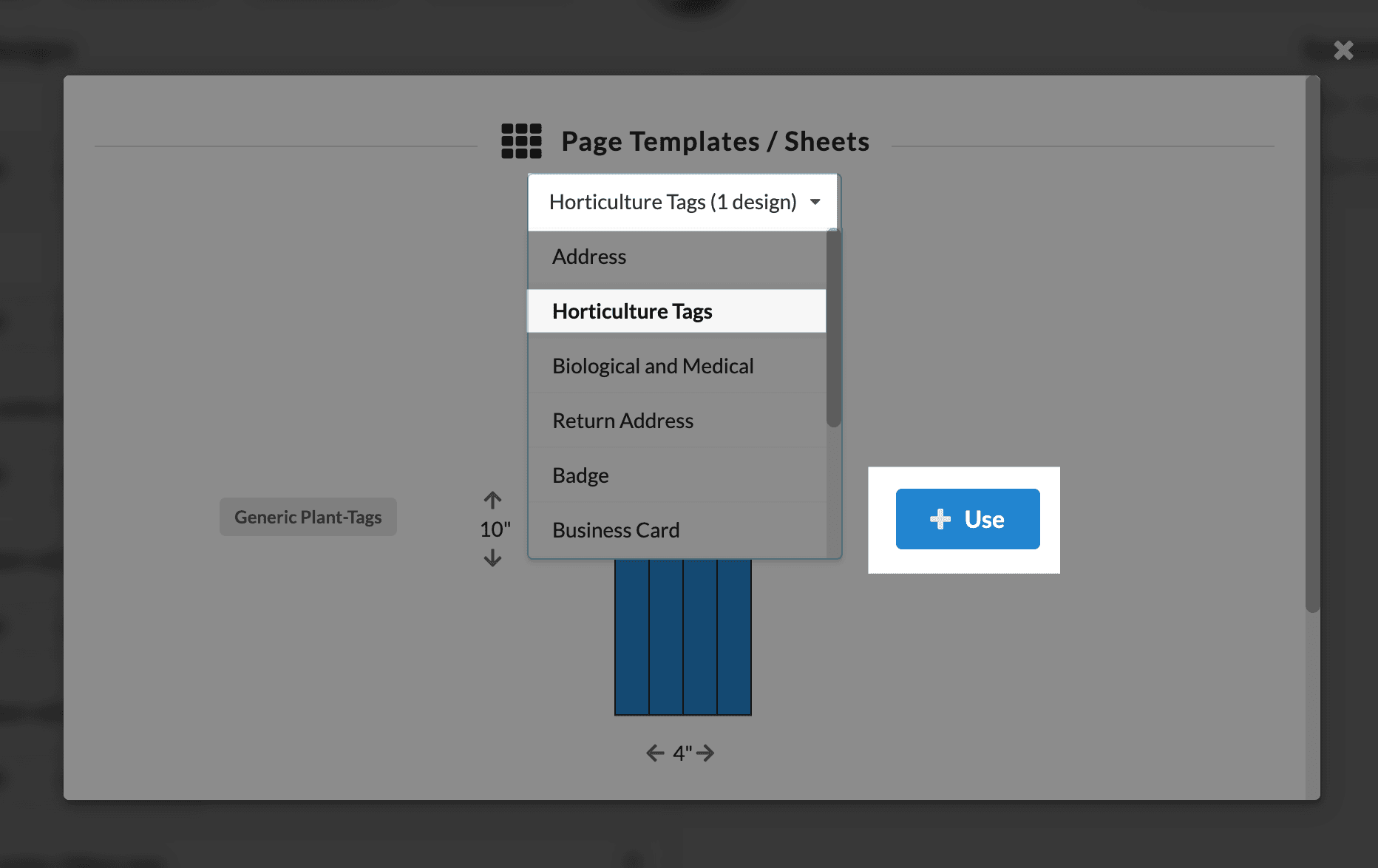 horticulture template