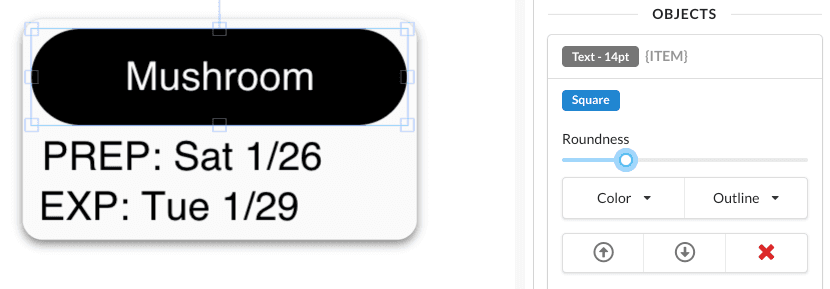 Create Food Rotation Labels With Automatic Relative Dates