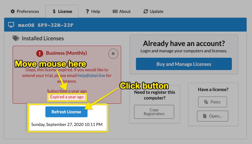 How do I renew an expired subscription?