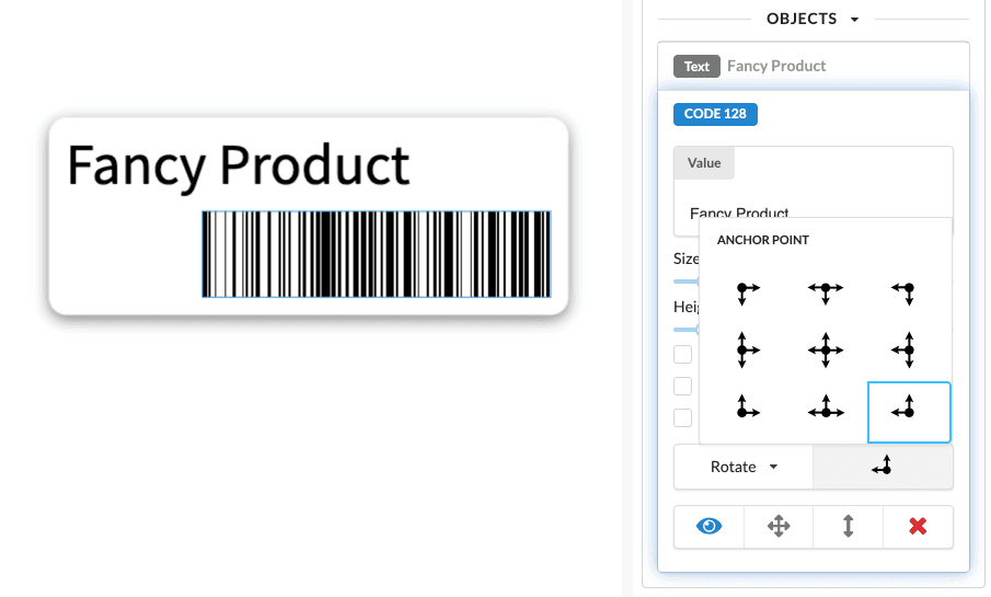 feature design anchors